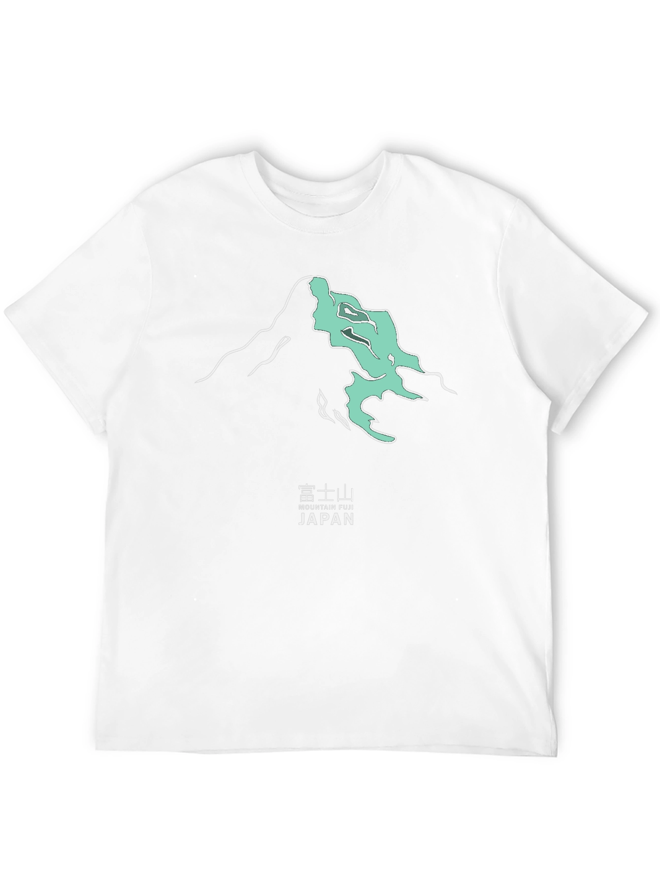 Mountain Fuji Japan Graphic Tee - Modern Black T-Shirt