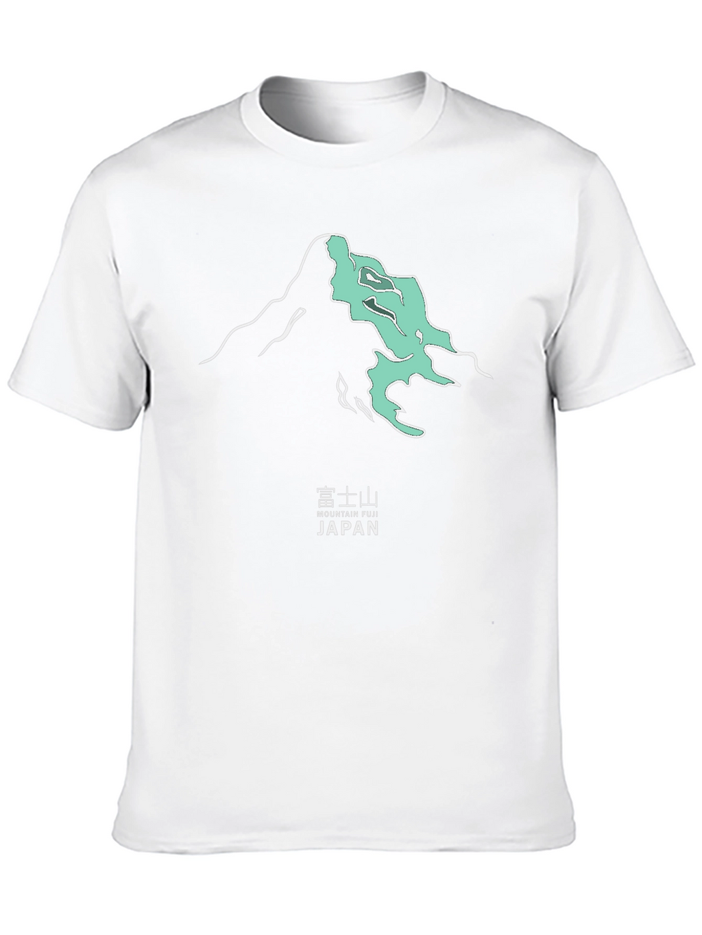 Mountain Fuji Japan Graphic Tee - Modern Black T-Shirt