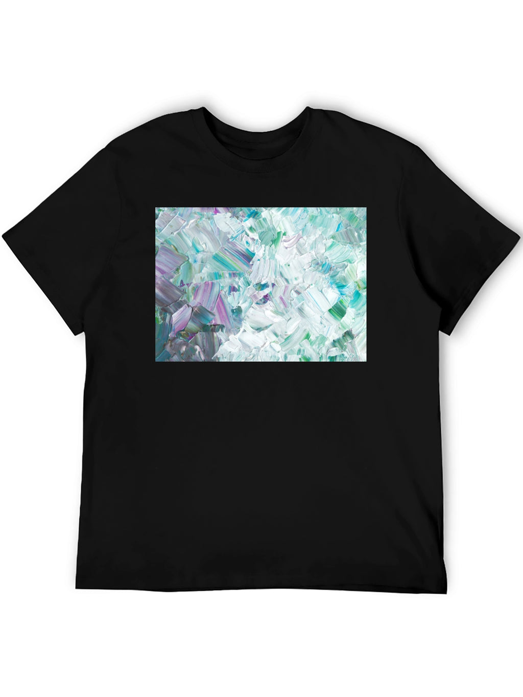 Abstract Art Crew Neck Tee - Modern Expression