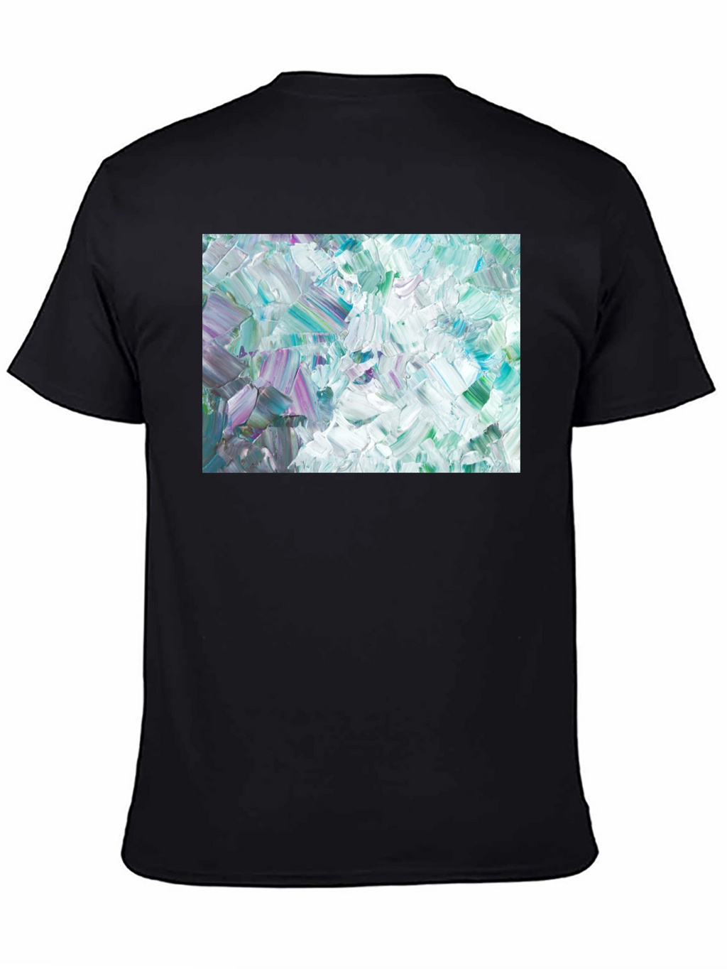 Abstract Art Crew Neck Tee - Modern Expression