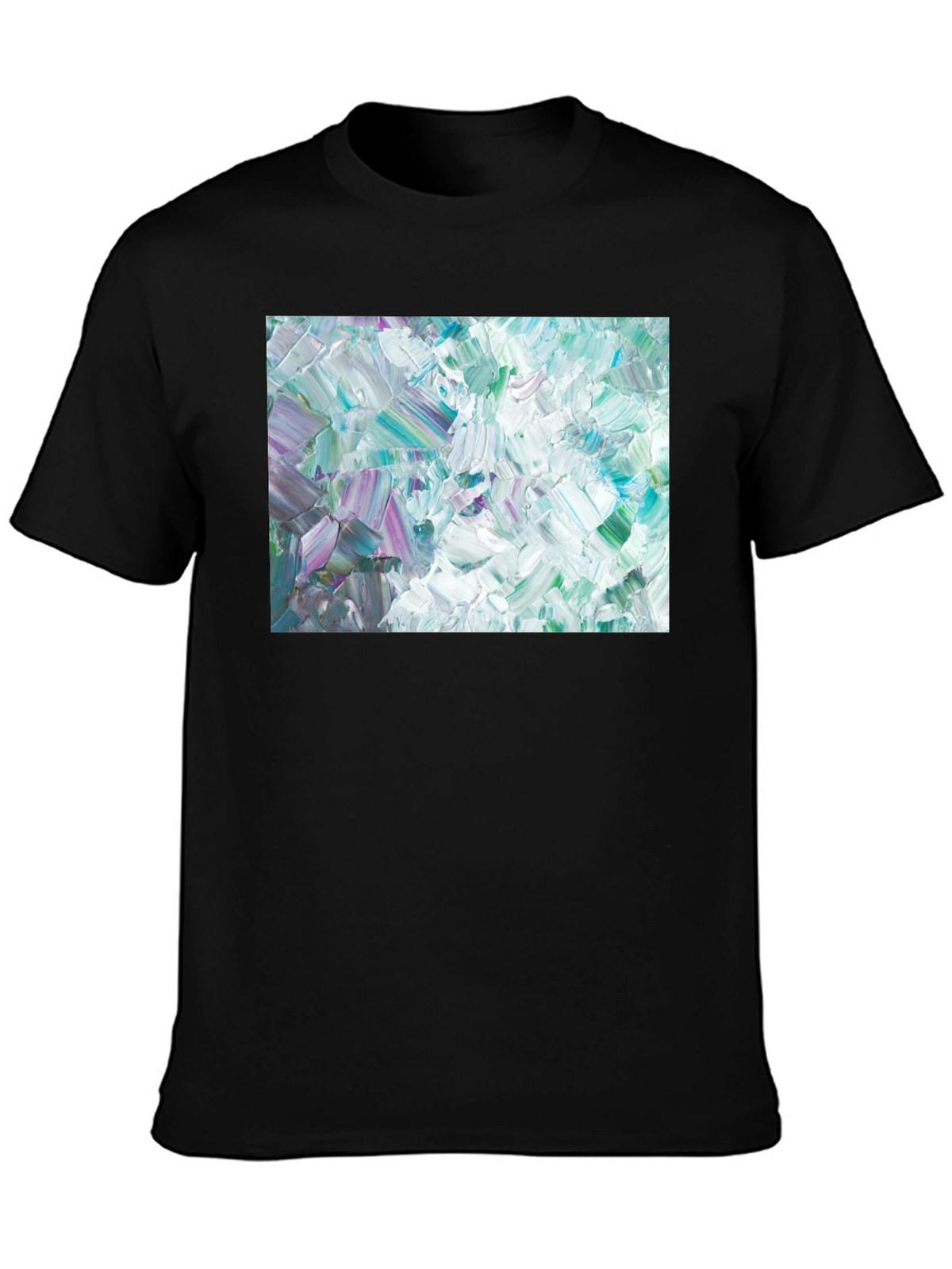 Abstract Art Crew Neck Tee - Modern Expression