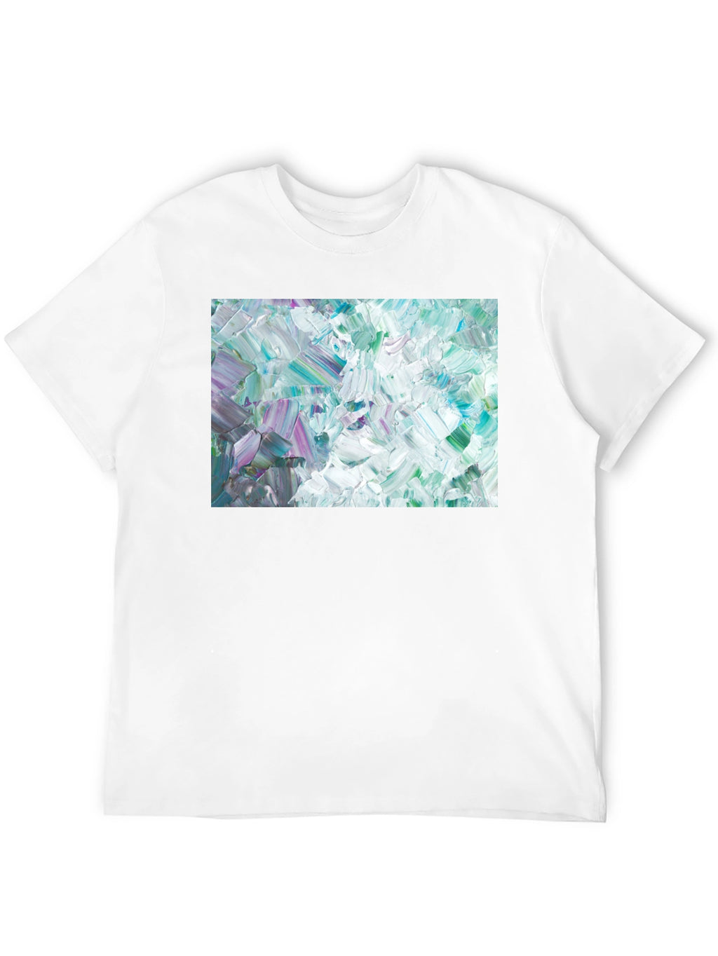 Abstract Art Crew Neck Tee - Modern Expression