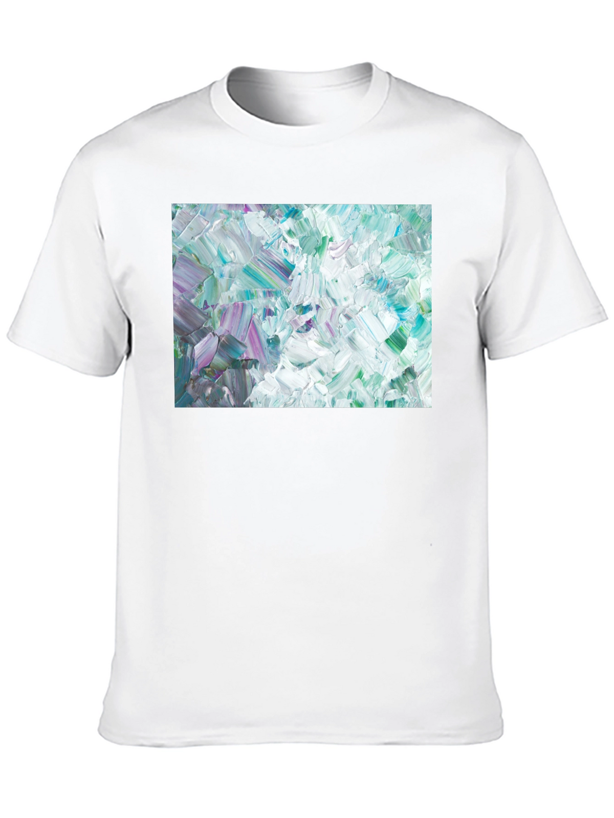 Abstract Art Crew Neck Tee - Modern Expression