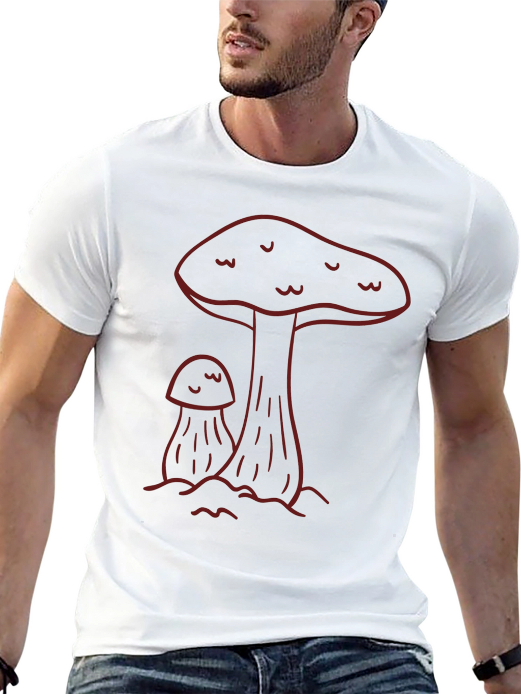 Mushroom Graphic Tee - Unique Design