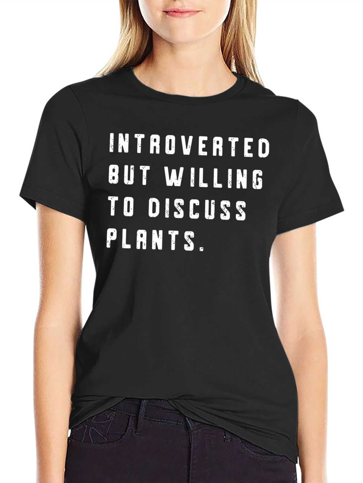 Introverted Plants Graphic T-Shirt