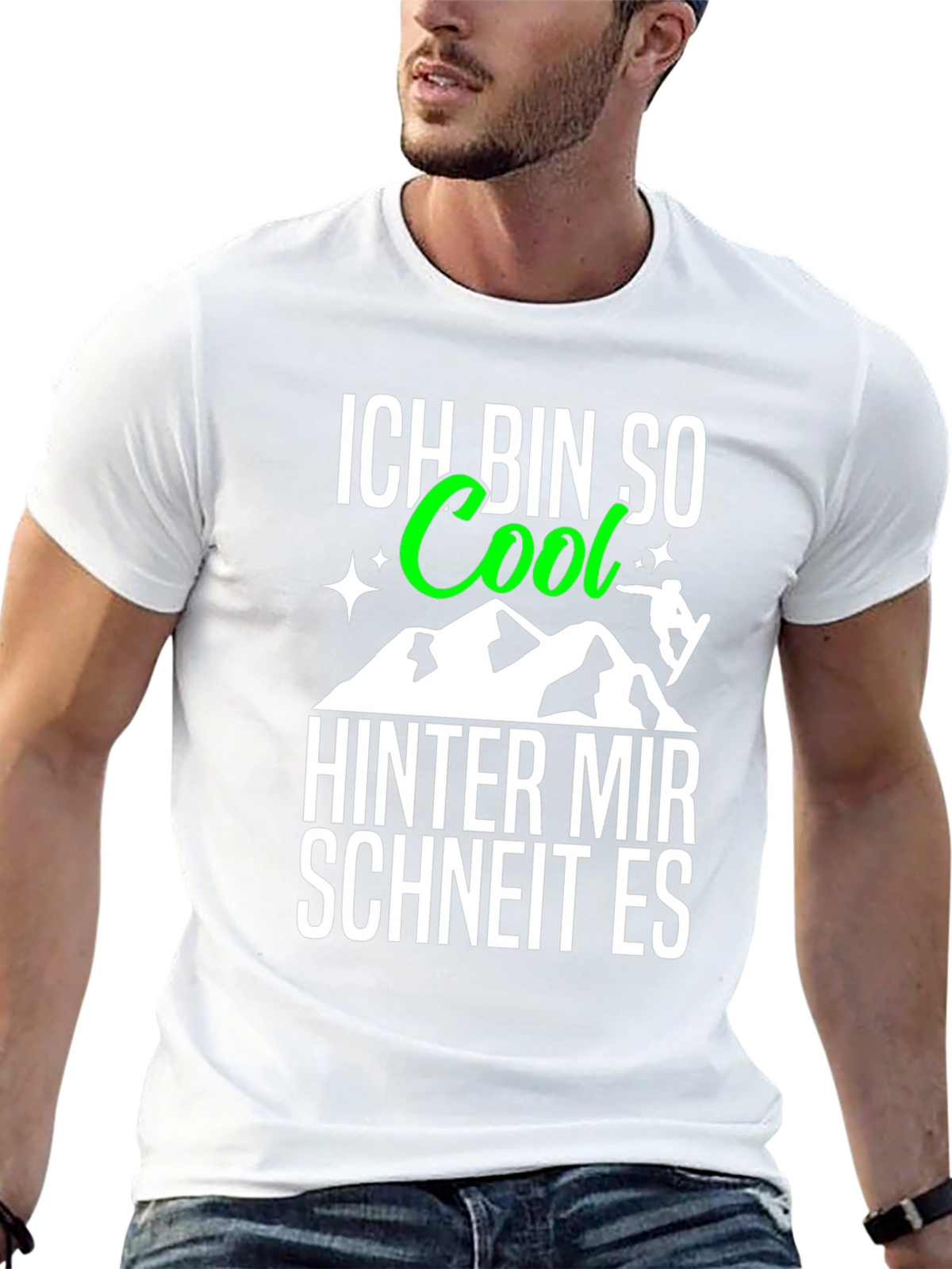 Ich Bin So Cool T-Shirt: German Snowboarding Tee