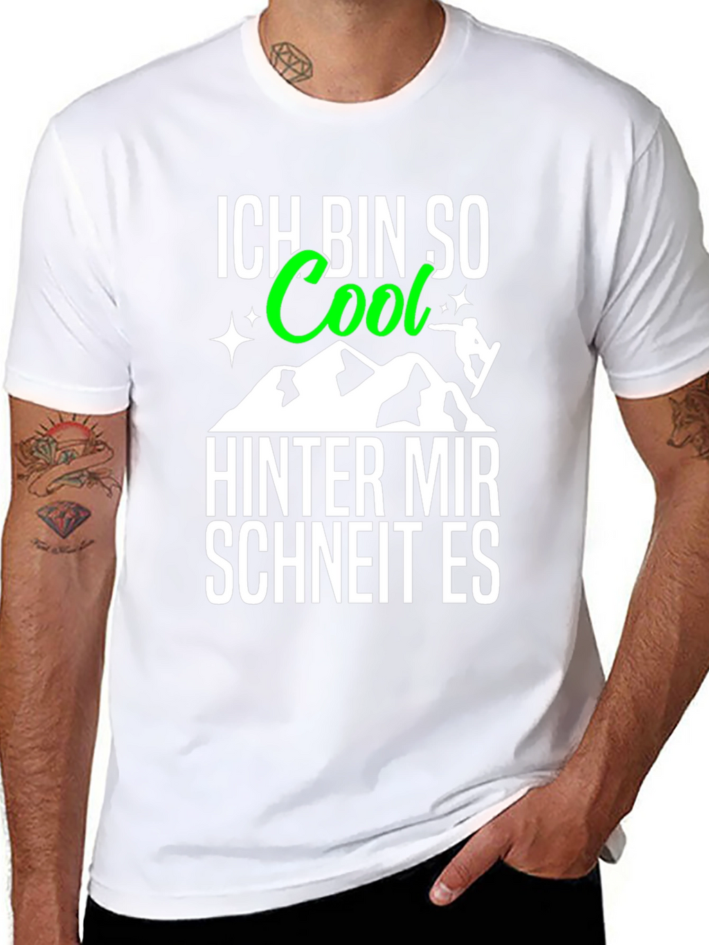 Ich Bin So Cool T-Shirt: German Snowboarding Tee