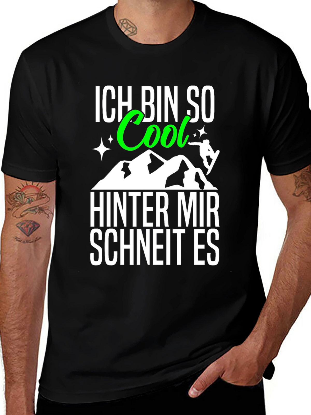 Ich Bin So Cool T-Shirt: German Snowboarding Tee