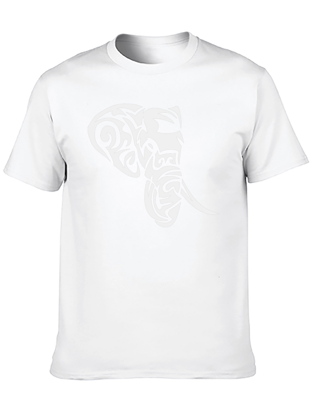 Tribal Elephant Graphic Black T-Shirt