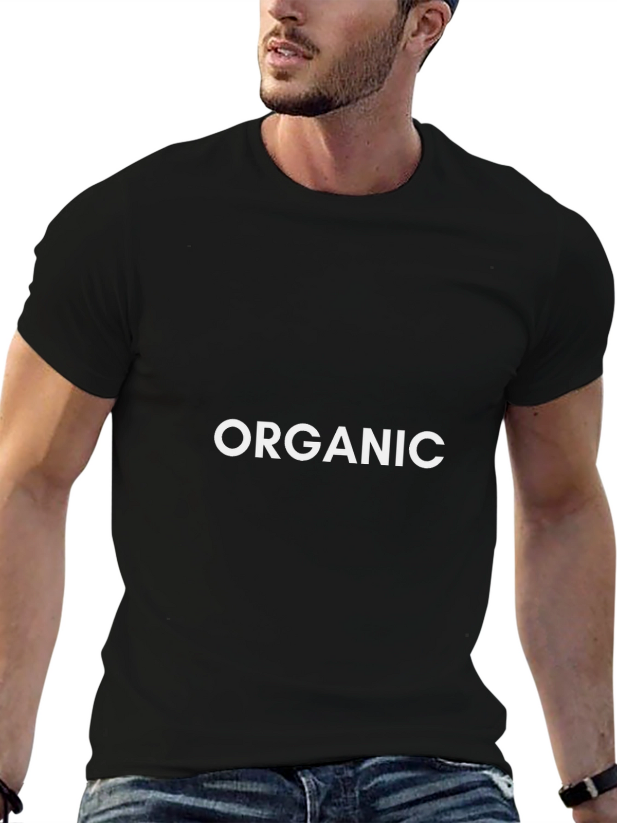Organic Graphic Tee - Black Cotton Blend