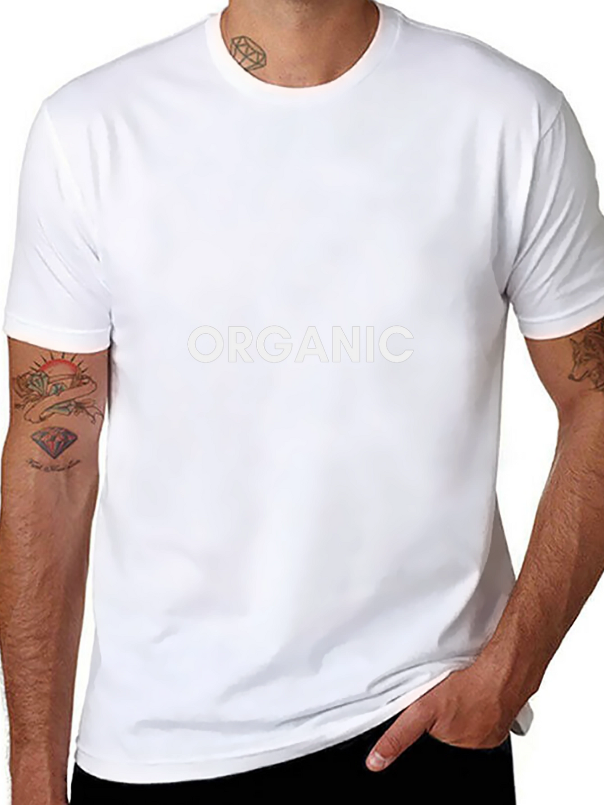 Organic Graphic Tee - Black Cotton Blend