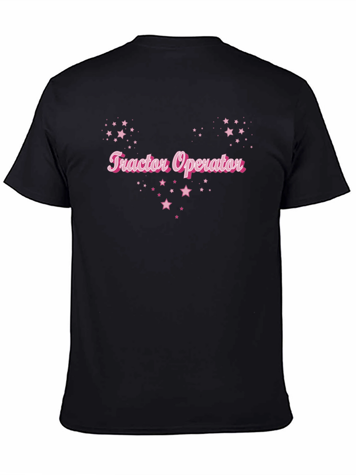 Tractor Operator Starry Graphic Tee - Black