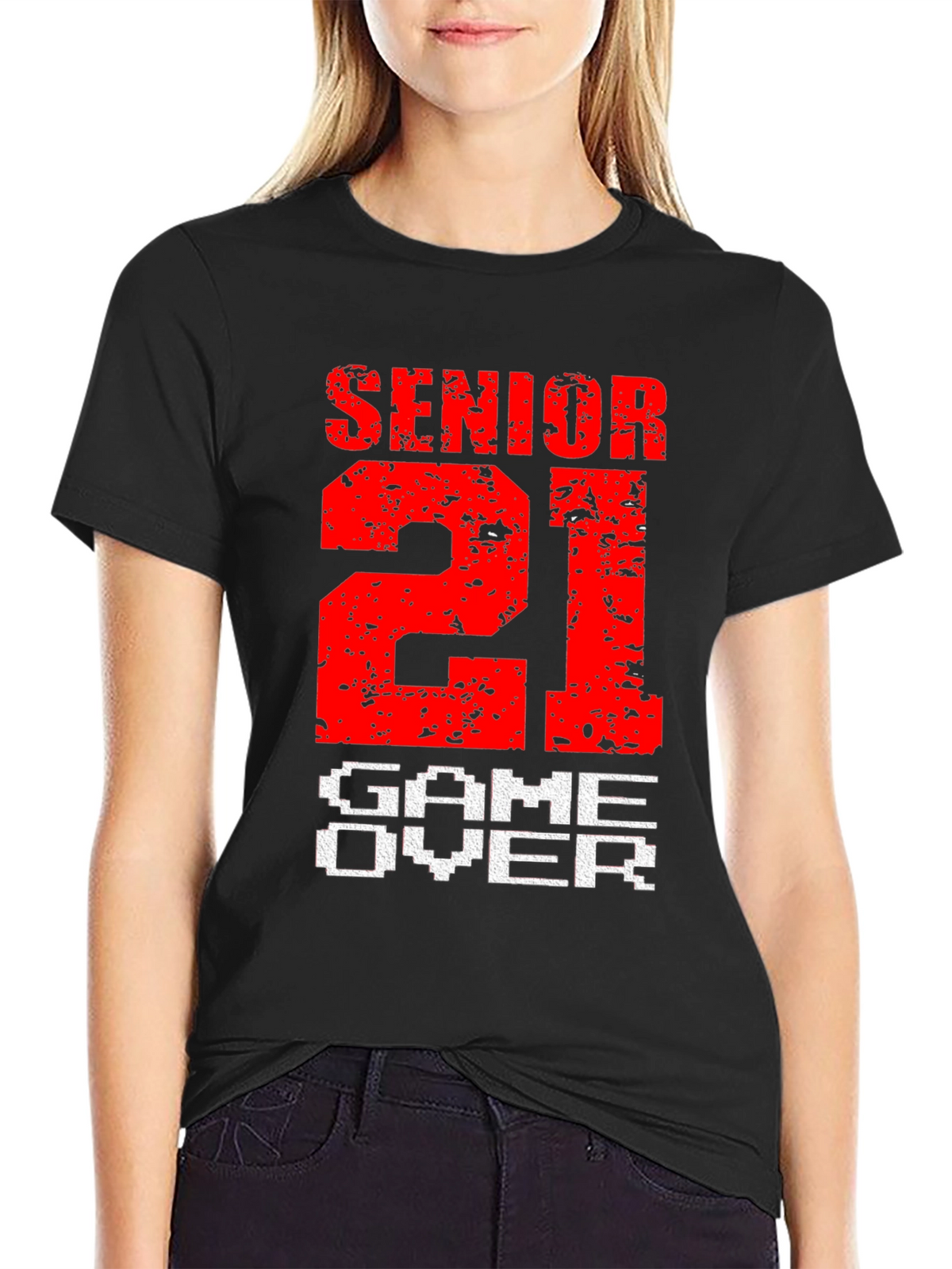 Senior 21 Game Over T-Shirt Graduation Gift