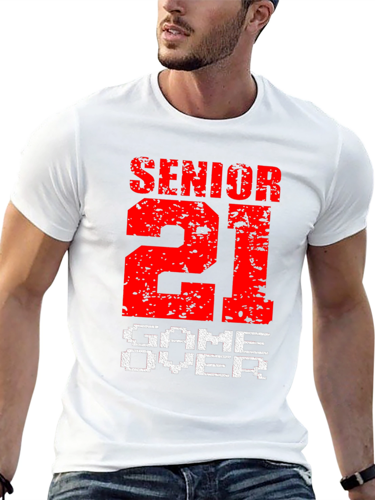 Senior 21 Game Over T-Shirt Graduation Gift