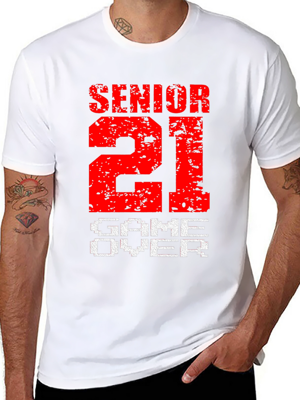 Senior 21 Game Over T-Shirt Graduation Gift