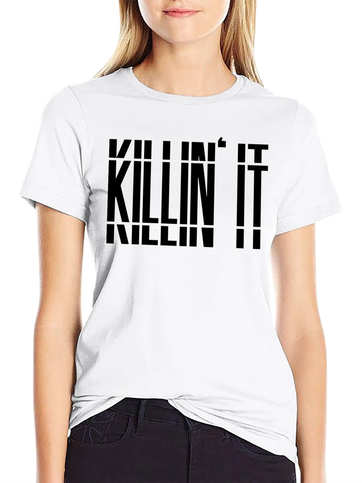 Killin It Black Graphic Tee