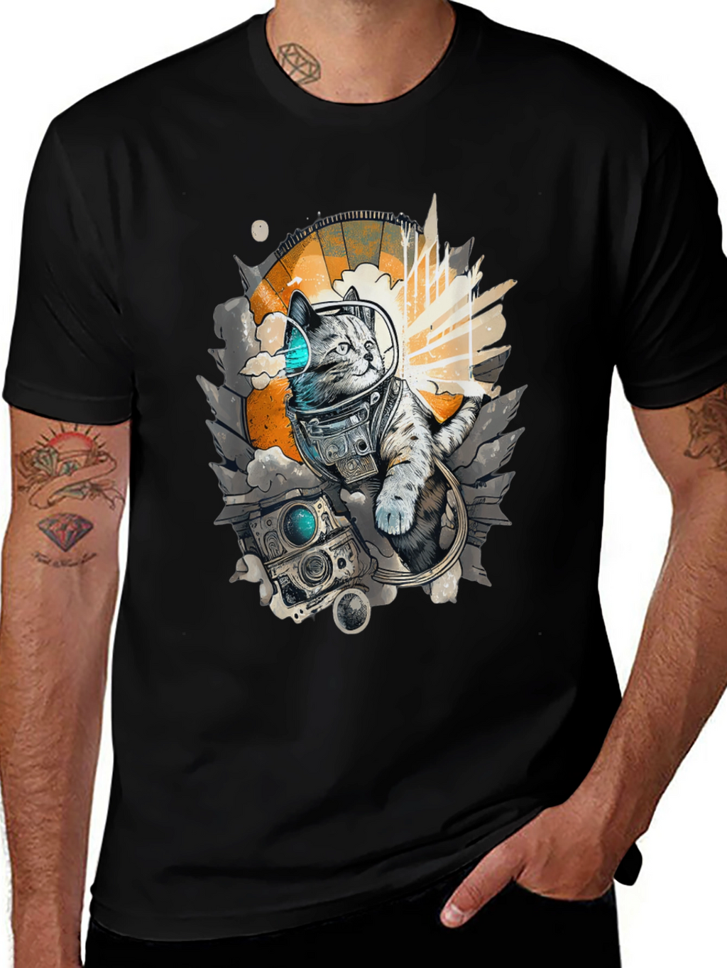 Cosmic Cat T-Shirt - Space Adventure!