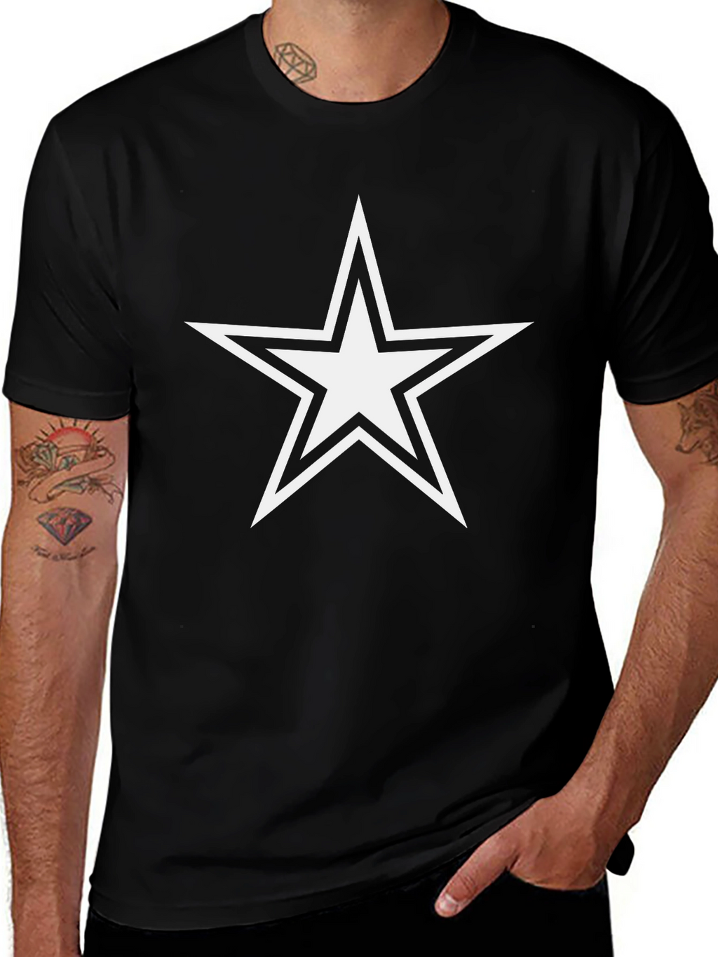 Dallas Cowboys Star T-Shirt - Black