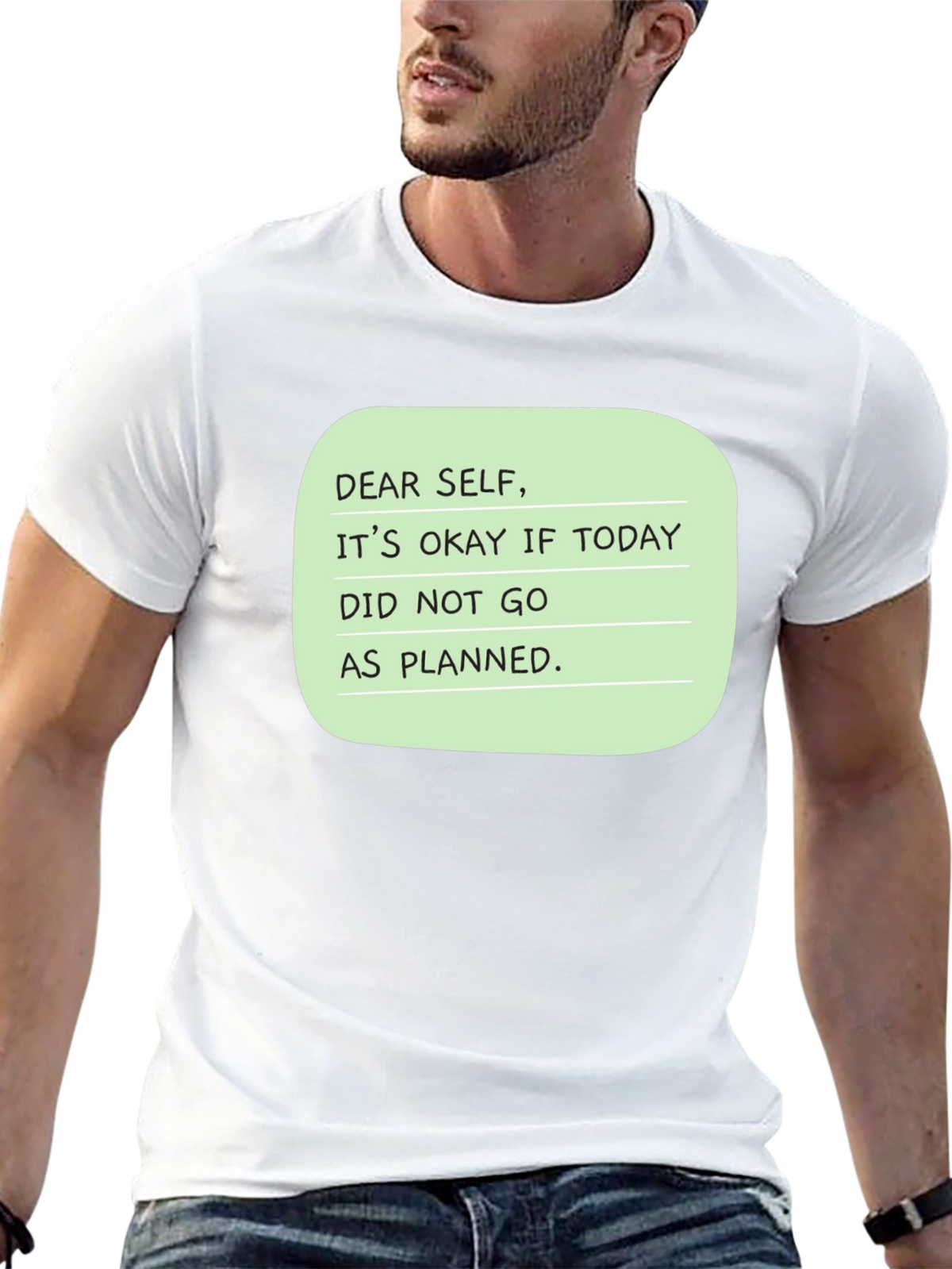 Dear Self Graphic T-Shirt: Inspirational Message