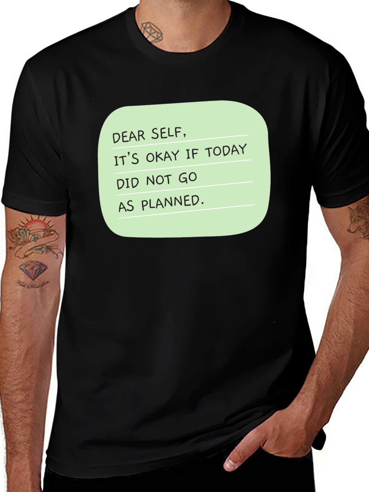 Dear Self Graphic T-Shirt: Inspirational Message