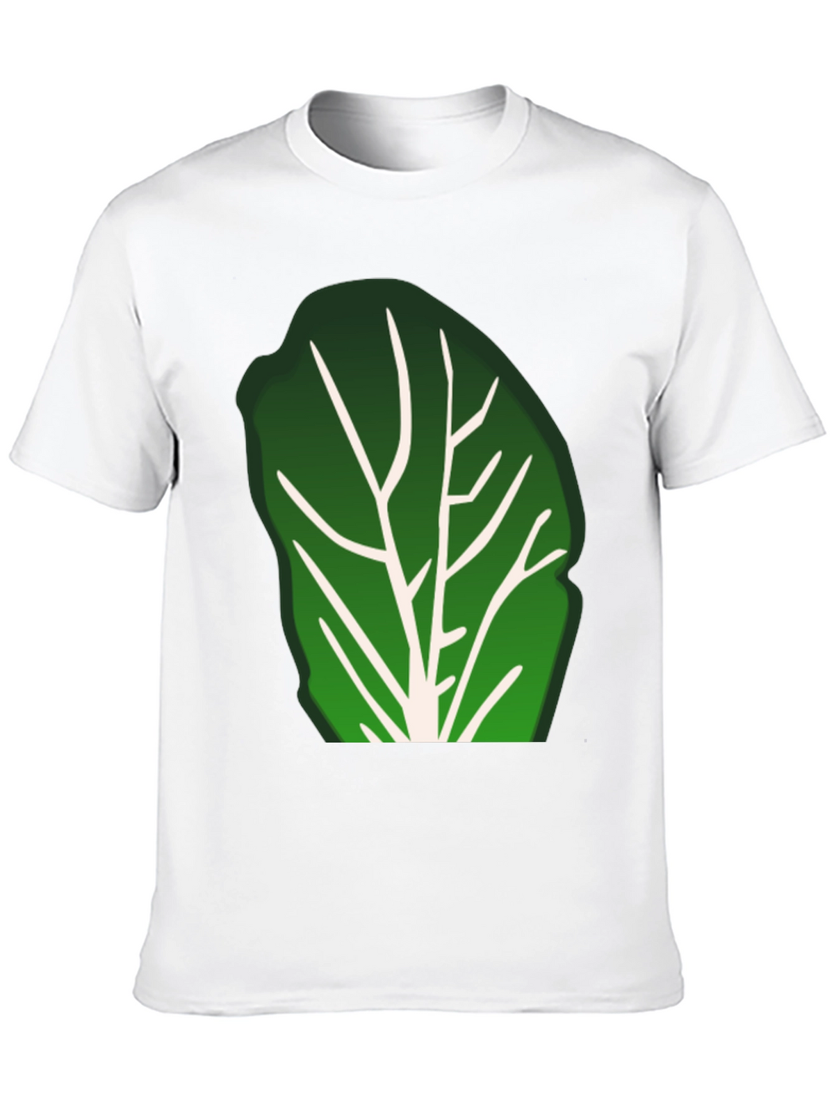 Lettuce Leaf Graphic Black T-Shirt