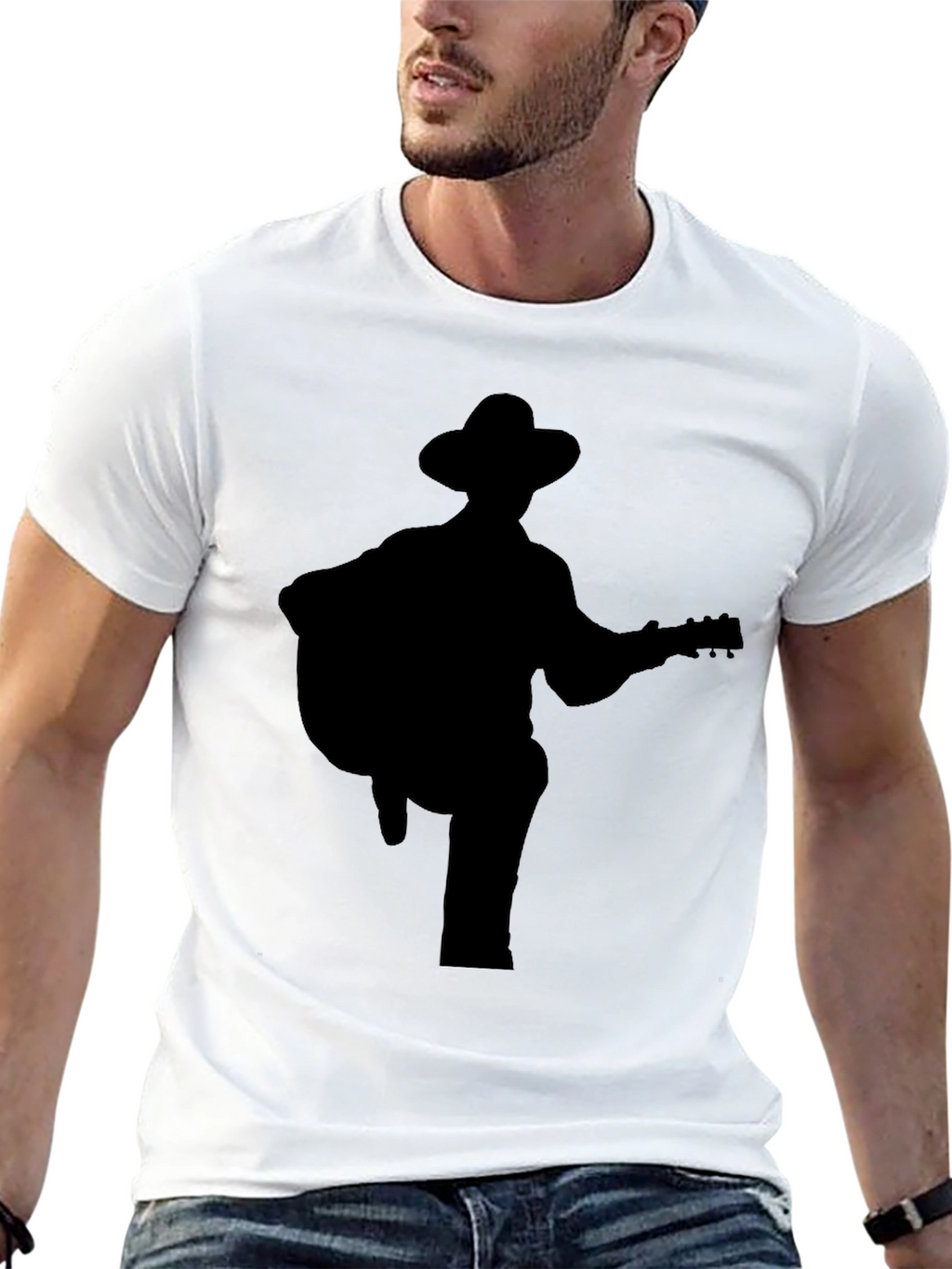 Guitar Player Silhouette Tee