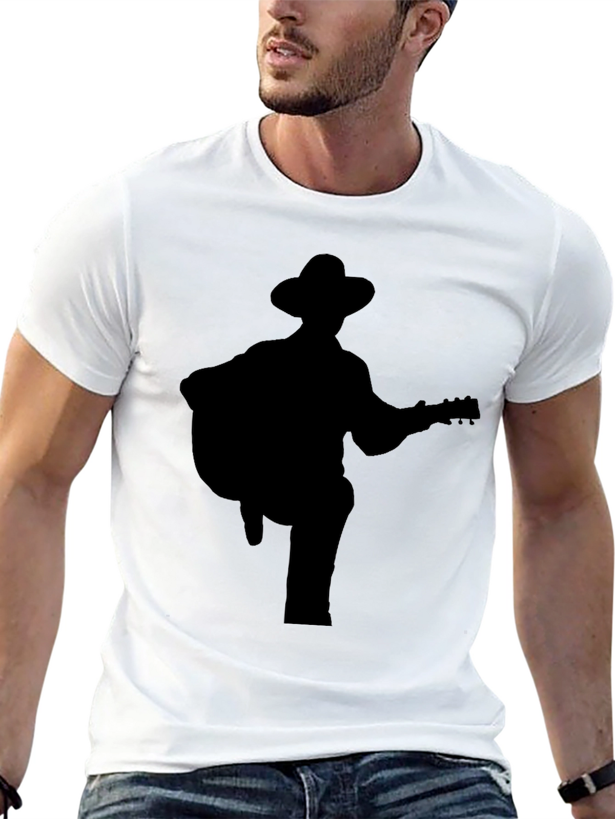 Guitar Player Silhouette Tee
