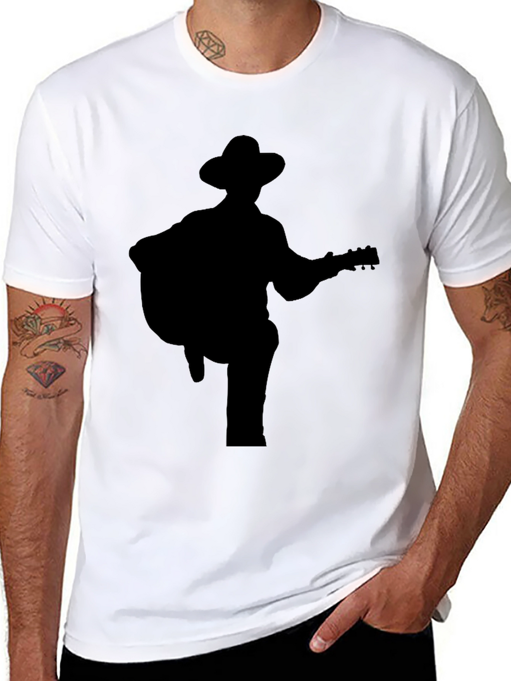 Guitar Player Silhouette Tee