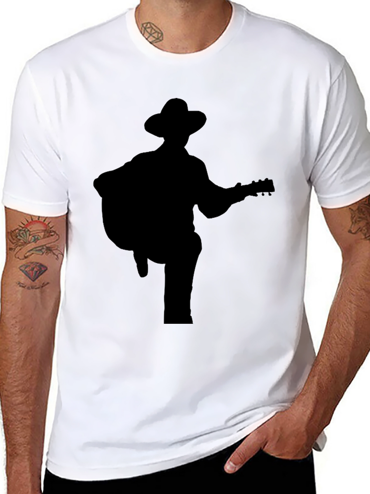 Guitar Player Silhouette Tee