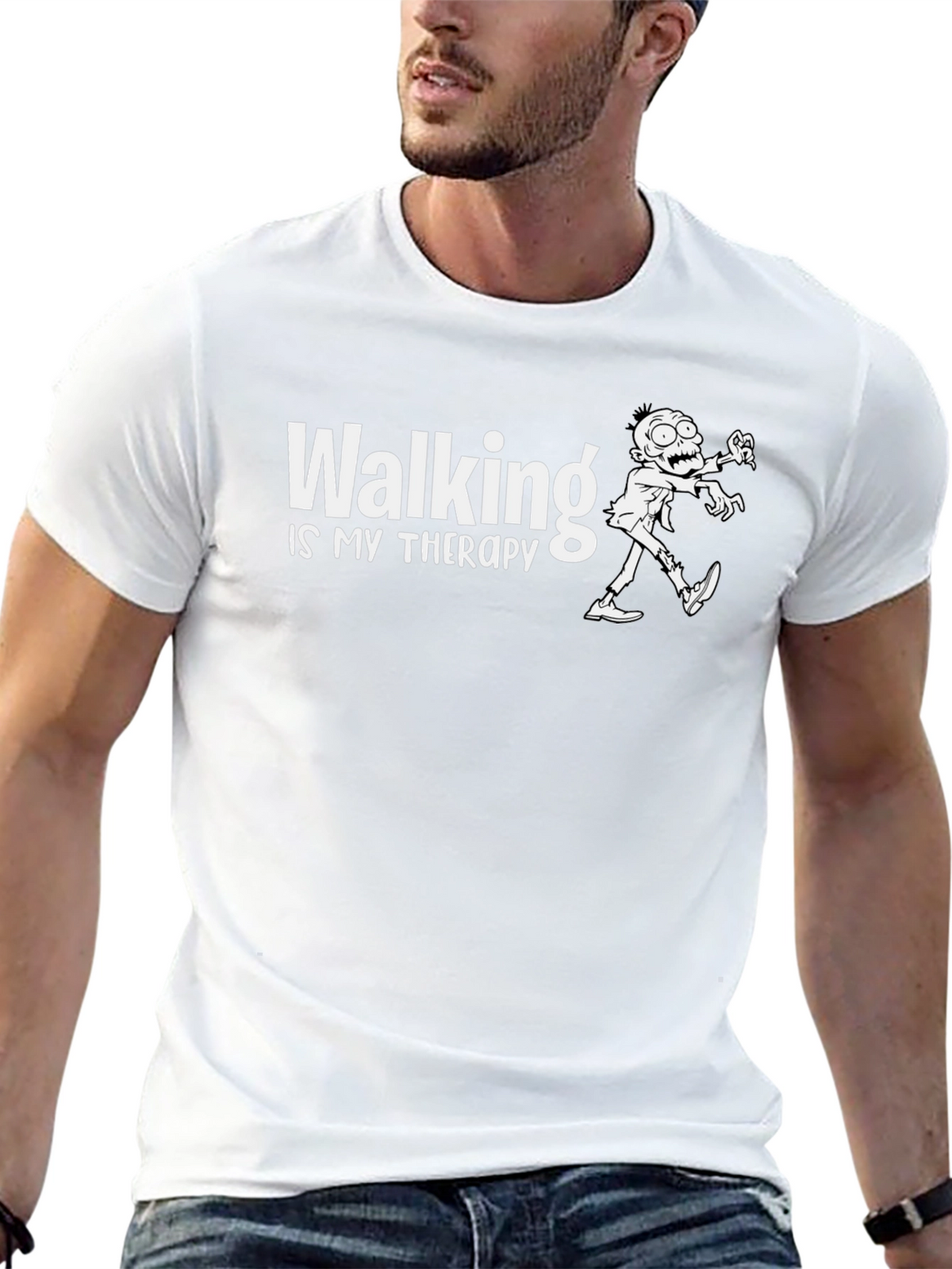 Walking Is My Therapy Graphic T-Shirt