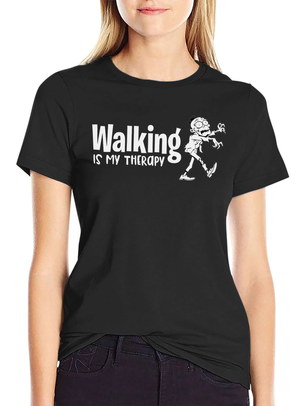 Walking Is My Therapy Graphic T-Shirt