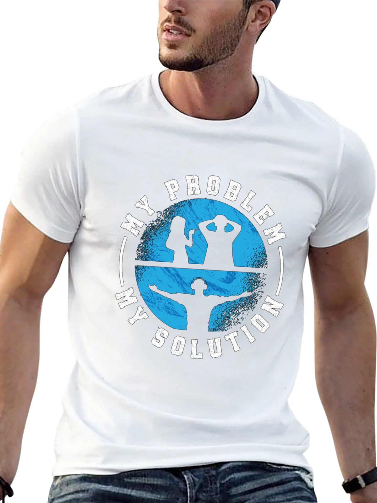 My Problem My Solution Black Graphic T-Shirt