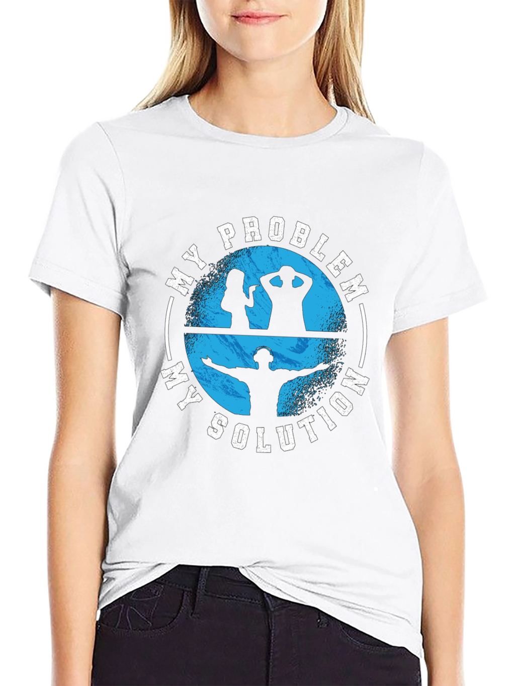 My Problem My Solution Black Graphic T-Shirt