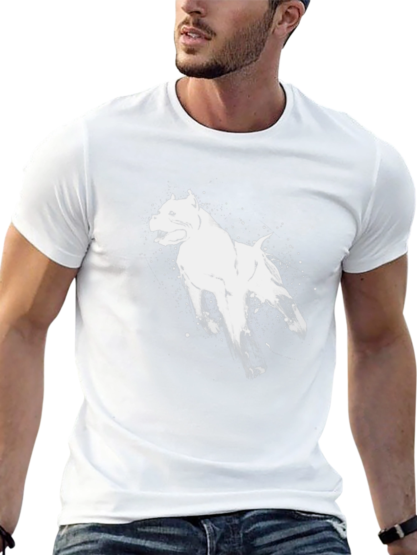 Black Dog Graphic Tee - Stylish & Unique
