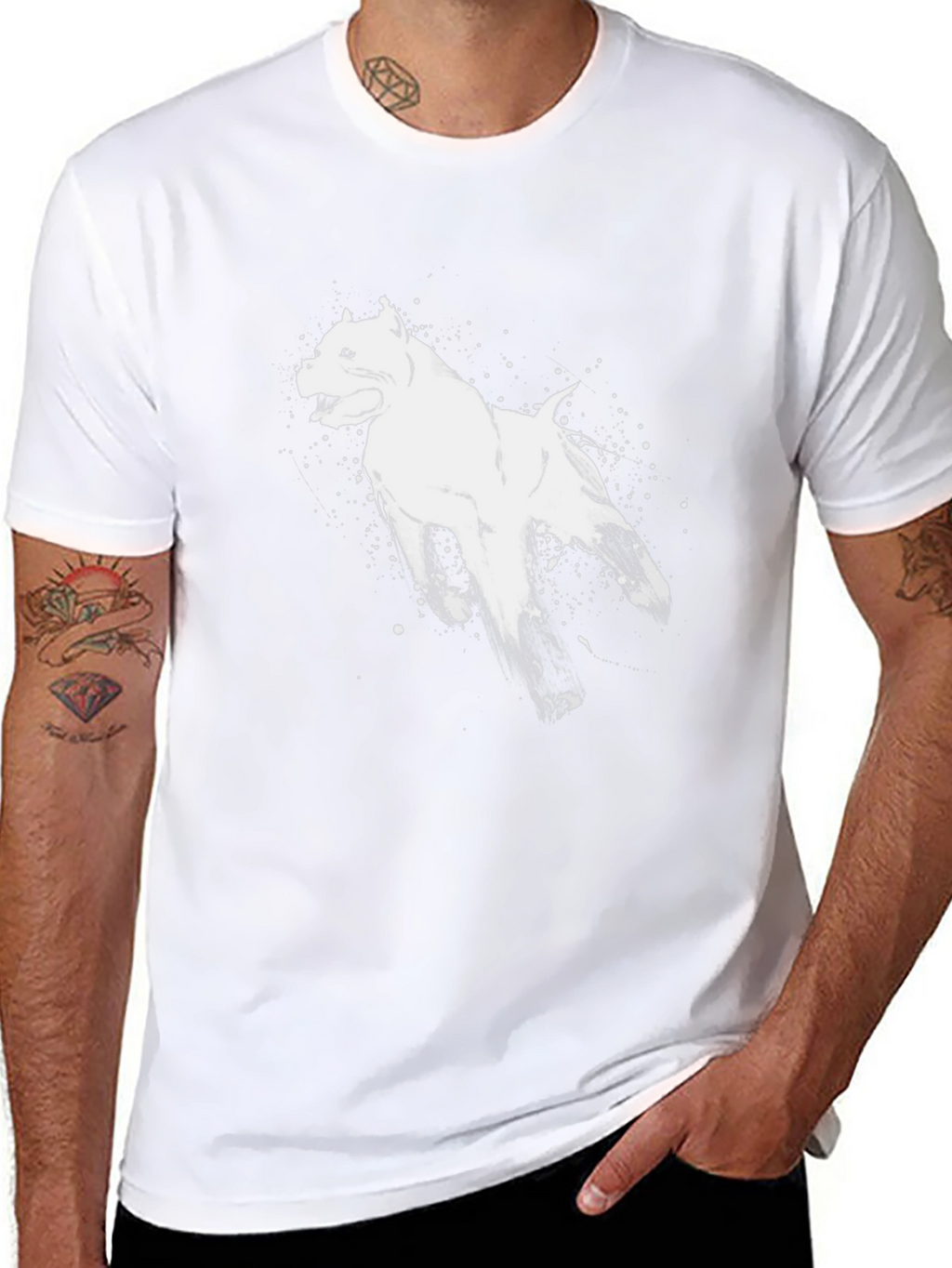 Black Dog Graphic Tee - Stylish & Unique