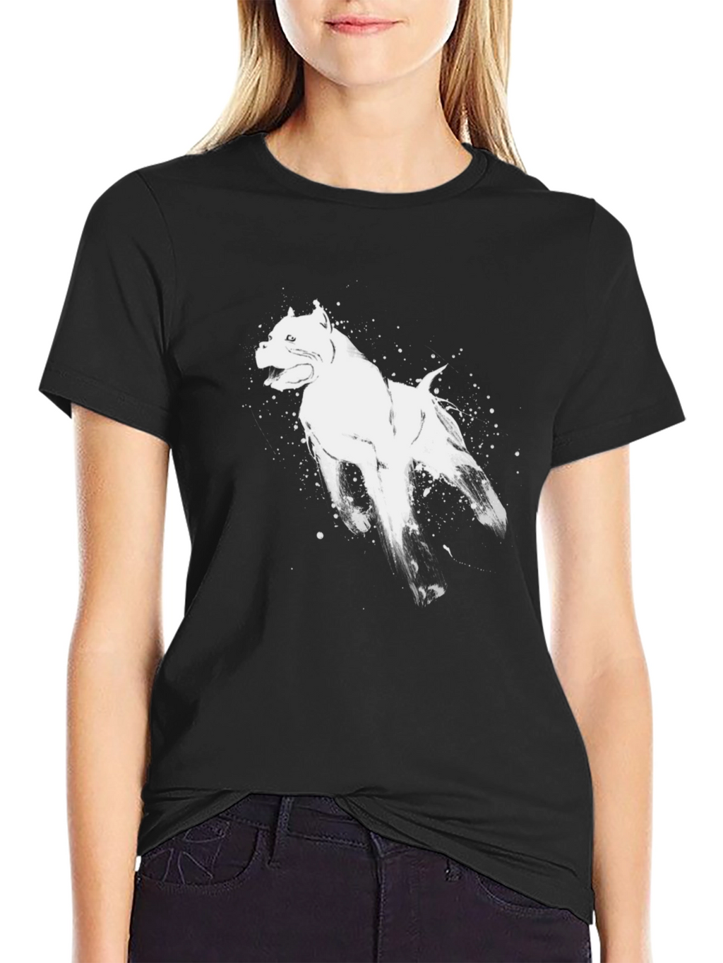 Black Dog Graphic Tee - Stylish & Unique