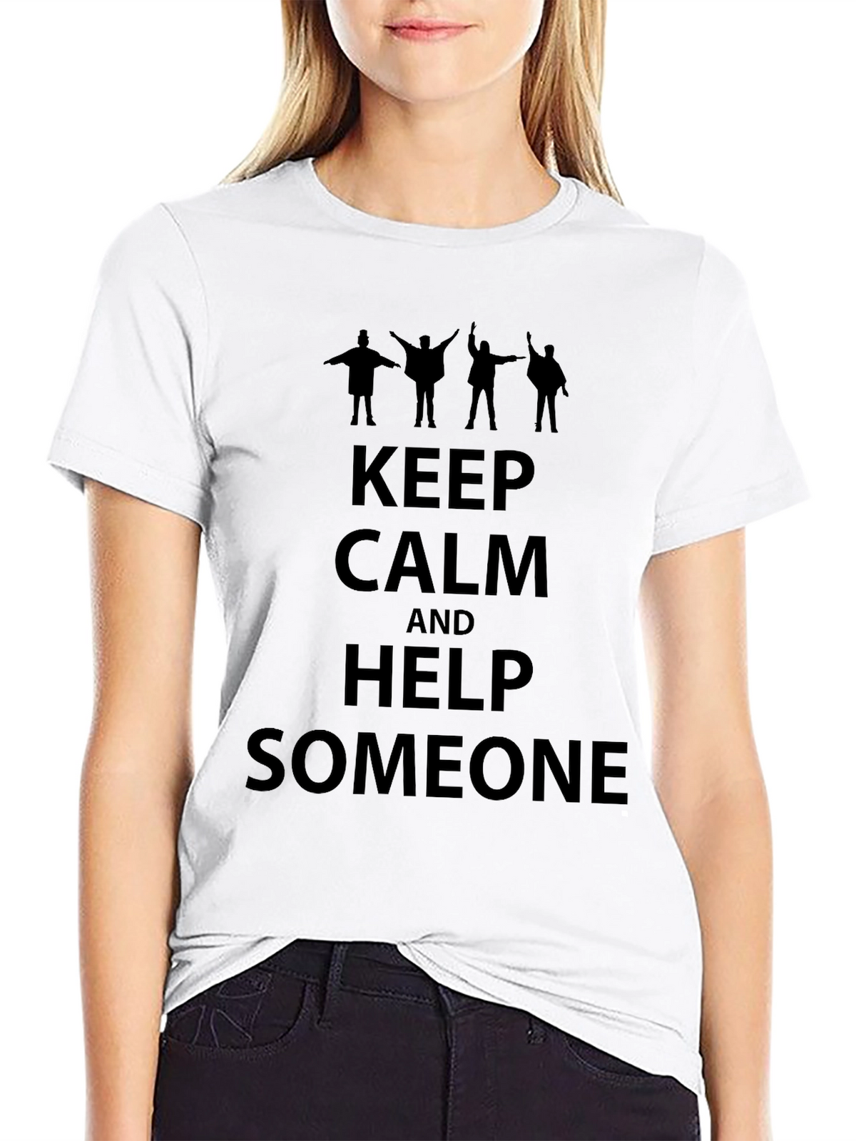 Keep Calm and Help Someone Graphic Tee