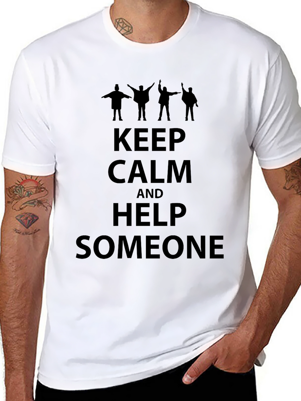 Keep Calm and Help Someone Graphic Tee