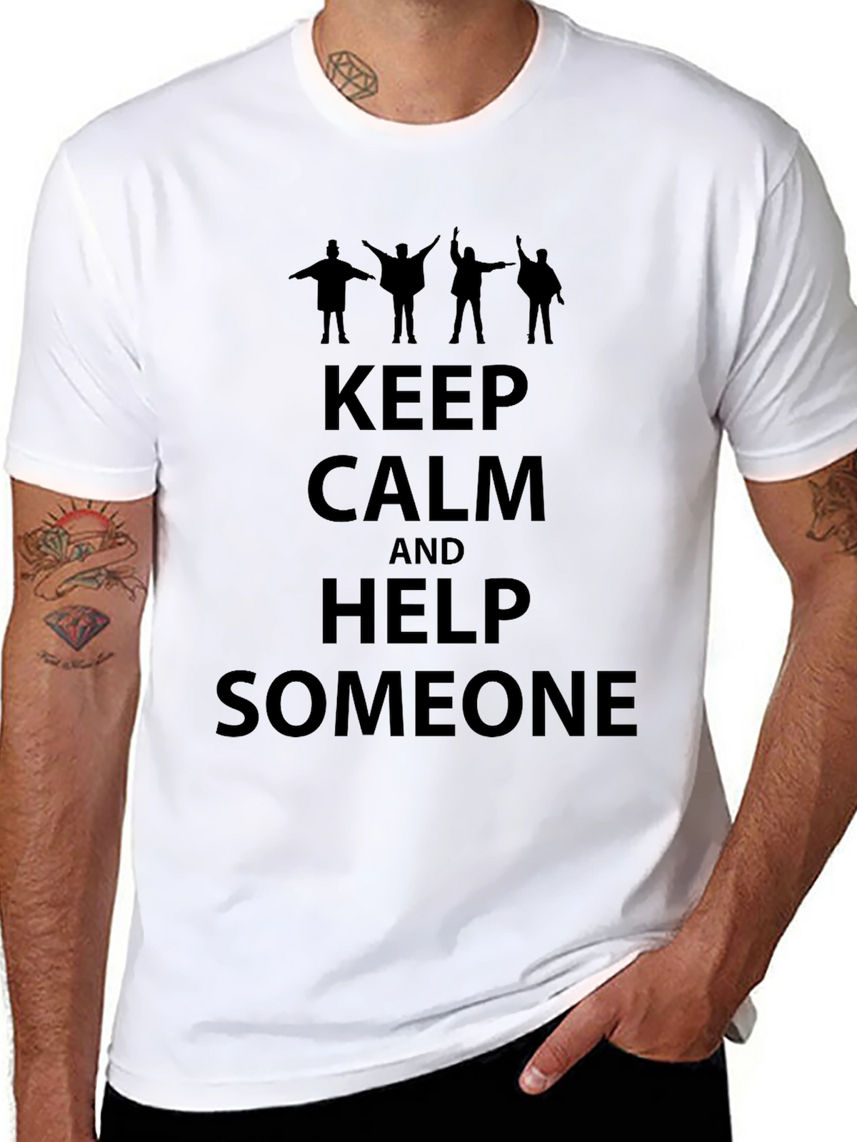 Keep Calm and Help Someone Graphic Tee
