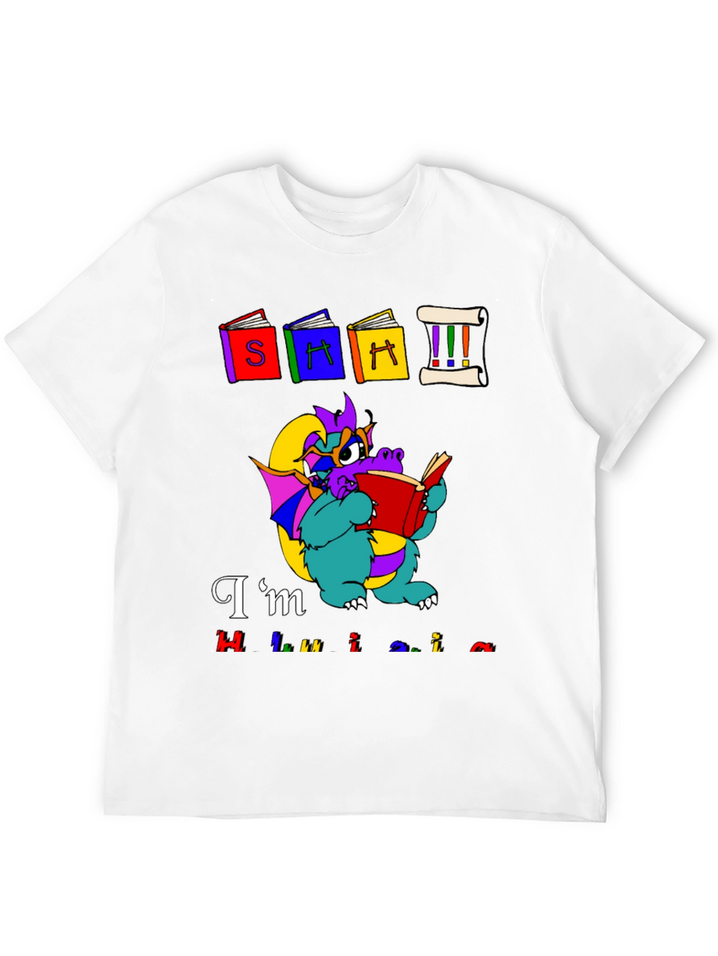 Book Dragon Graphic Tee - Im Hilarious T-Shirt