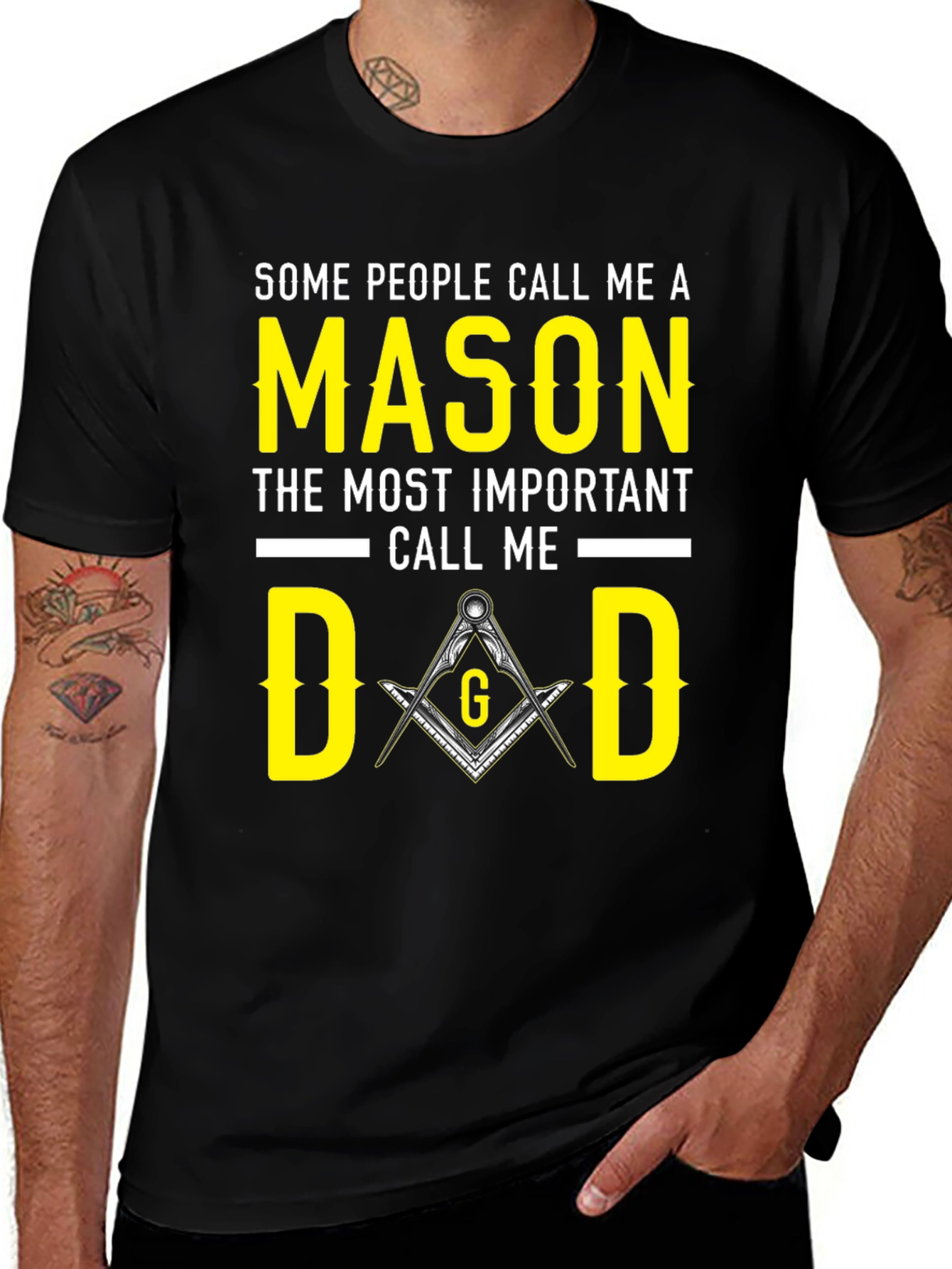Mason Dad T-Shirt - Masonic Fathers Day Gift