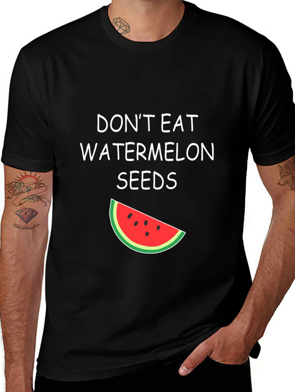 Funny Watermelon Seeds Graphic Tee
