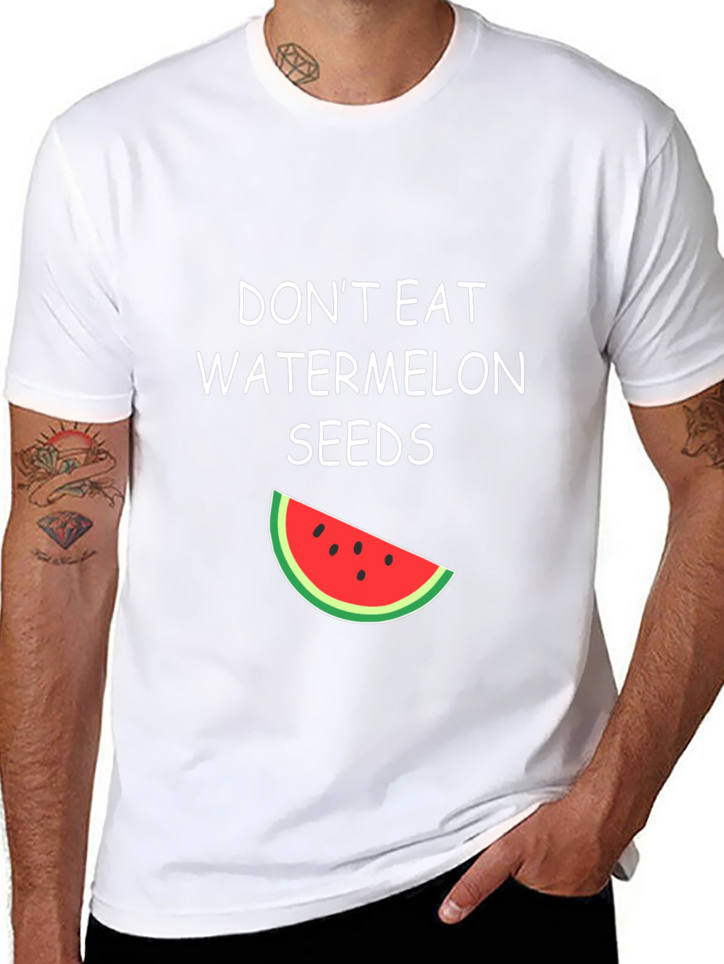 Funny Watermelon Seeds Graphic Tee