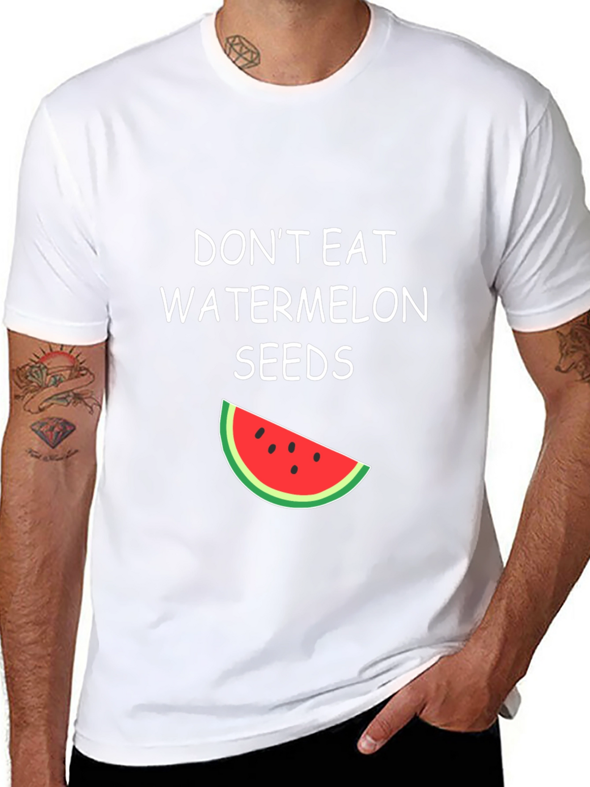 Funny Watermelon Seeds Graphic Tee