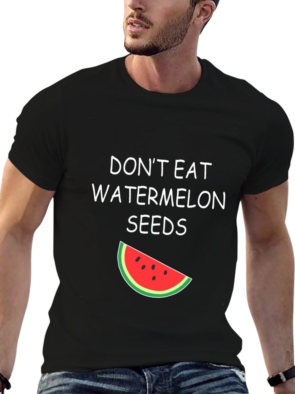 Funny Watermelon Seeds Graphic Tee
