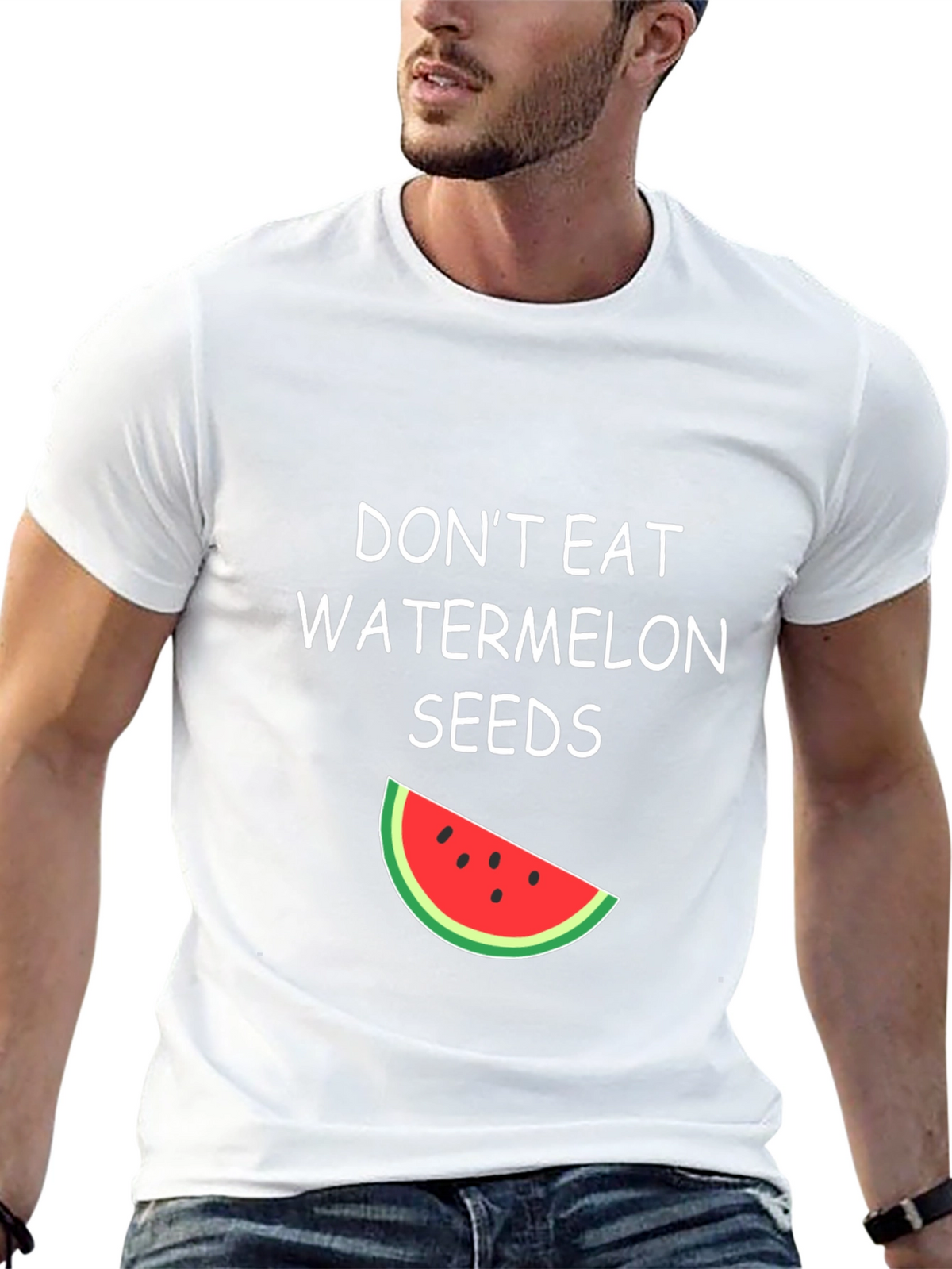 Funny Watermelon Seeds Graphic Tee