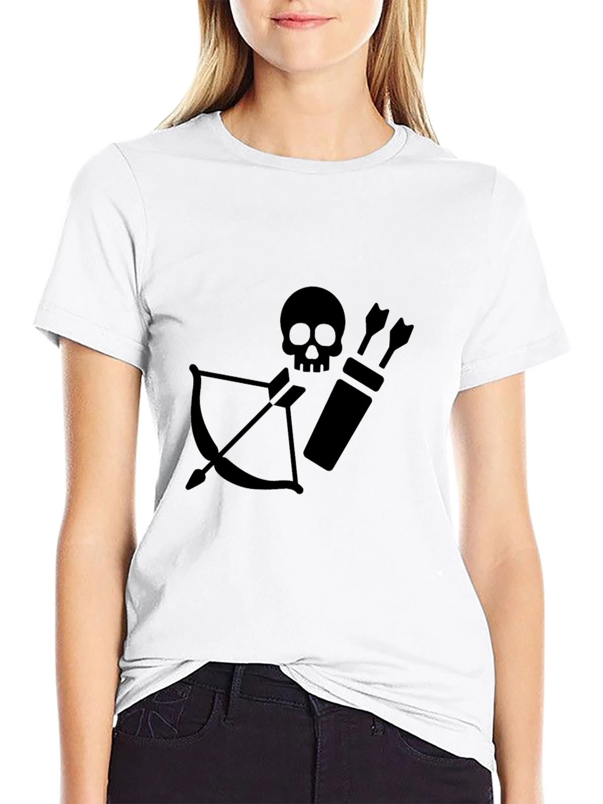 Skull Archer Black Tee