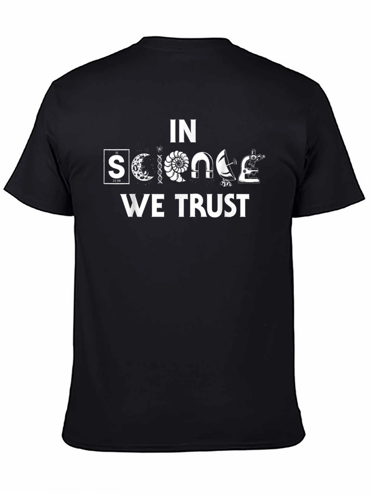 In Science We Trust Black Graphic T-Shirt