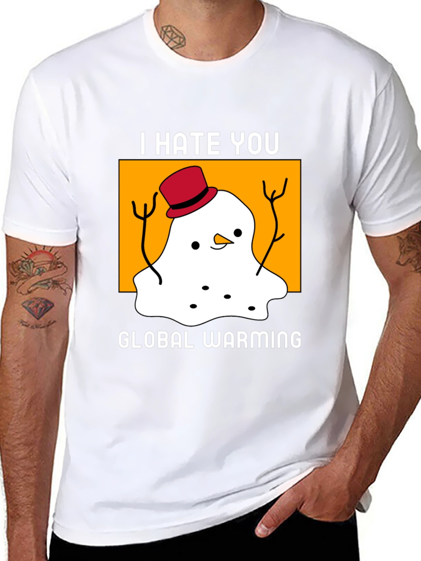 I Hate You Global Warming T-Shirt