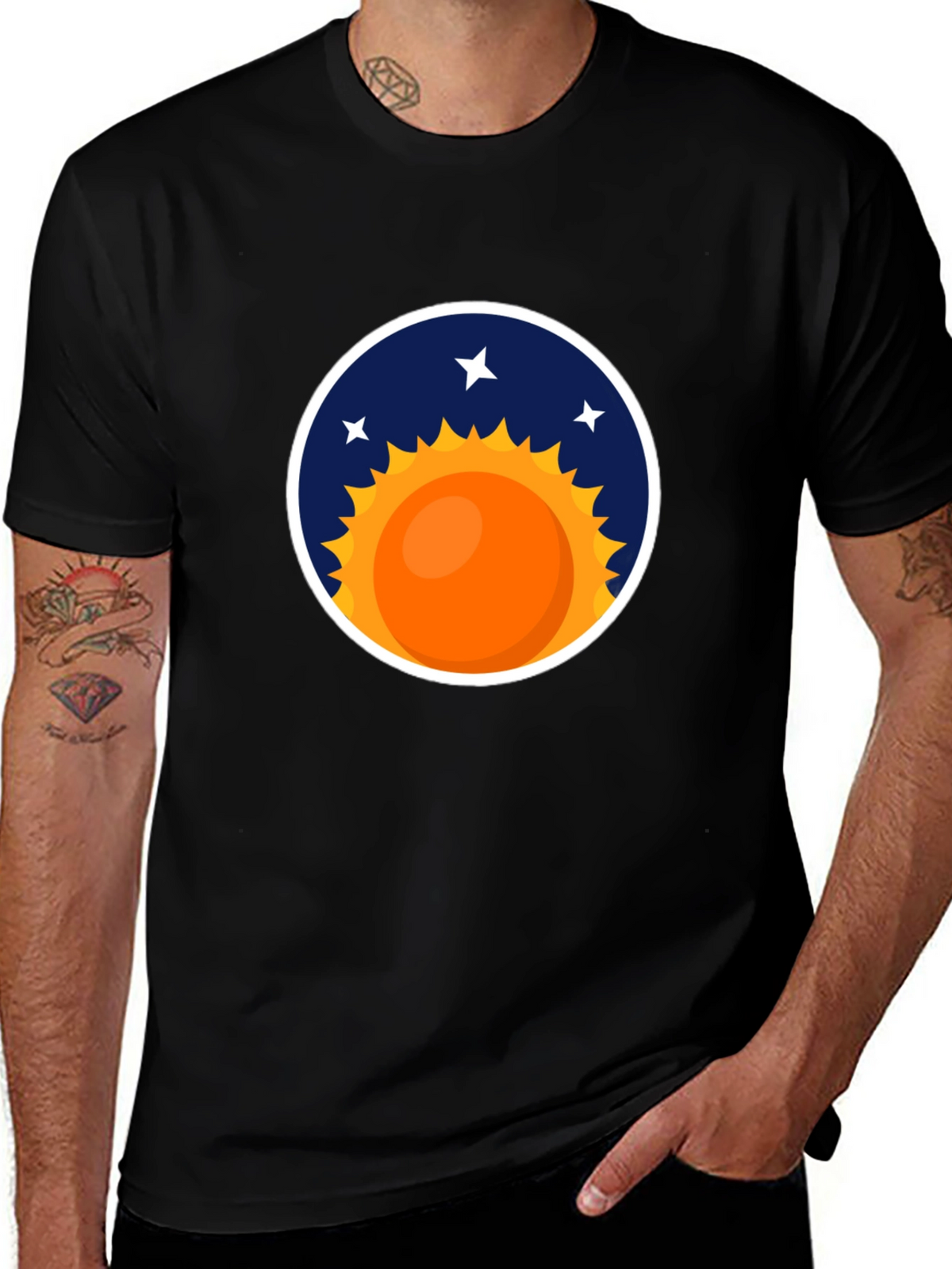 Cosmic Sun Graphic Tee - Stylish Comfort